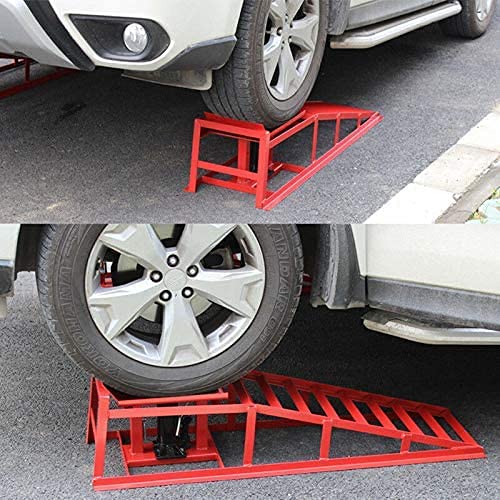 2PCS Hydraulic Car Ramps,Auto Car Truck Service Ramps Lifts,11000lbs
