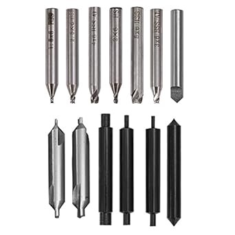 Zreneyfex Set of 13 pcs Key Cutting Machine Key Cutter Parts Drill Bit Full Machine Cutting Parts Cutter Vertical Machine Cutting Parts