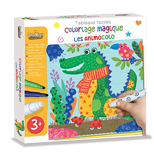 Crea lign'- Coloriage Magique, CL157, Multicolore