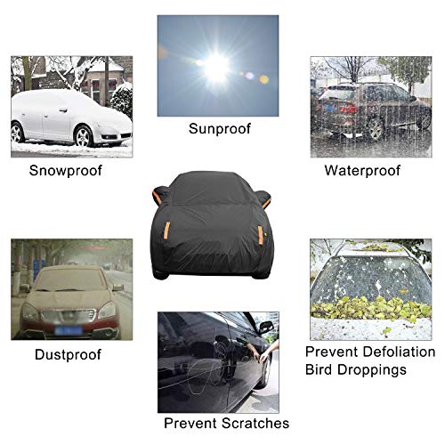 Image of UV Protection Car Cover Windproof Dustproof Scratch Resistant Outdoor Universal Full Car Covers (Fit SUV-Length ( 189-200 inch ))