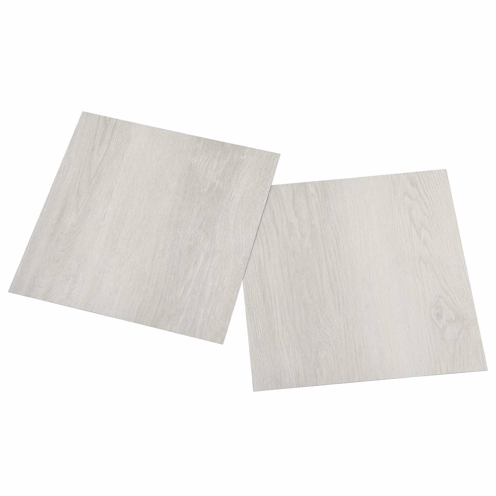 Samoprzylepne deski podłogowe z PCW, jasnobeżowe, 30,5 x 30,5 cm, 20 sztuk, kwadratowe, do salonu, kuchni, korytarza, renowacji z łatwym montażem i łatwą w pielęgnacji wykładziną podłogową