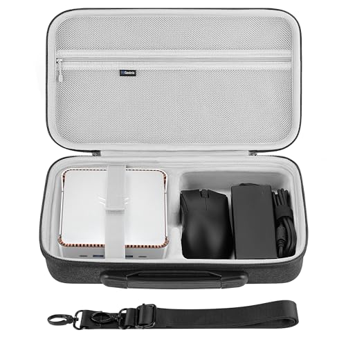 Funda rígida de viaje para Mini PC GEEKRIA, compatible con KAMRUI Pinova P2 / P1 / Hyper H2 / AM21 / Hyper H1 / E3 / E3B, GMKtec M5 Ultra / G3 Pro / G3S / M6 Ultra miniatura 1
