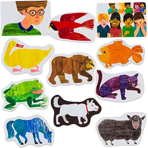 Little Folk Visuals Brown Bear, Brown Bear, What do You See? Precut Flannel/Felt Board Figures, 11 Pieces Set Cover