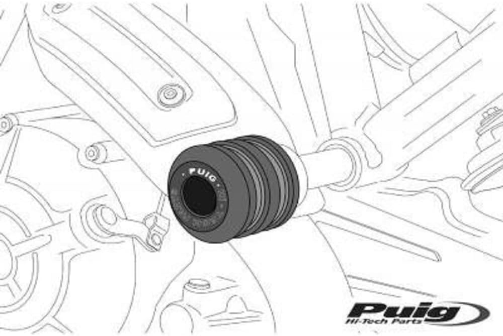 Puig Frame Sliders Vintage Triumph Street Twin 16- C/Black