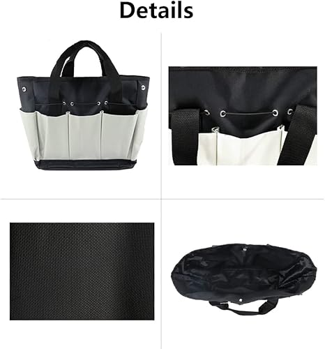 Miniatura 3 de SEIWEI Bolsa de jardinería Bolsa de herramientas de jardín, organizador para el hogar, kit de herramientas de jardinería, bolsa Oxford, organizador