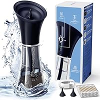Ohrenschmalz Entferner Ohrenreiniger, Sicherer Einhand Ohrreiniger für Erwachsene mit Doppeltank und Temperatursensor,Ohrenspülung Ear Cleaner IPX7 Wasserdicht Ohrenkerzen Halbtransparent 3 Ohr Tipps