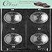Cybrtrayd S052 Sports Chocolate Candy Mold, 3D Tennis Balls