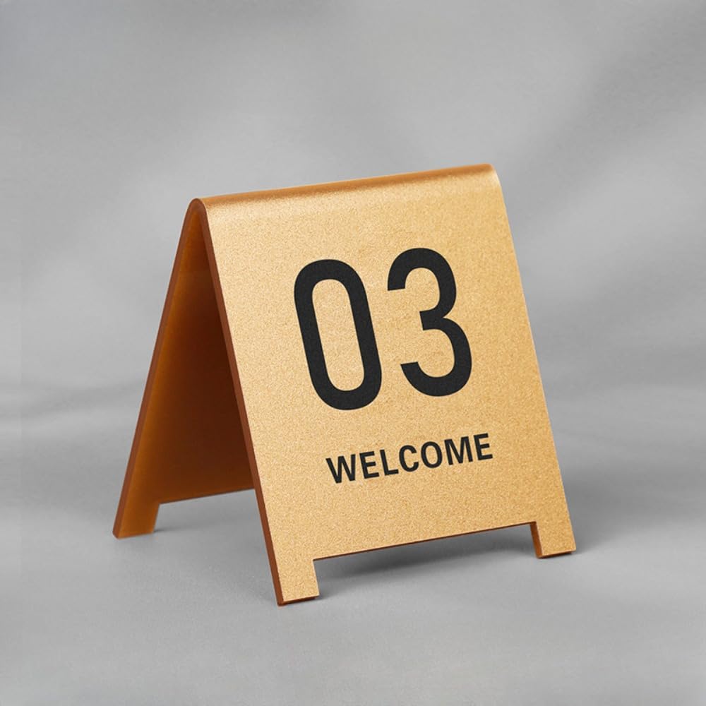 Amazon | Rcuihak 10枚飲食店 カフェ 会議 講座 座席札 番号札 卓上札