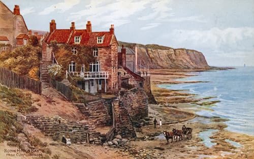 Art mural Robin Hood's Bay Alfred Robert Quinton : poster décoration murale toile géante 60x90cm