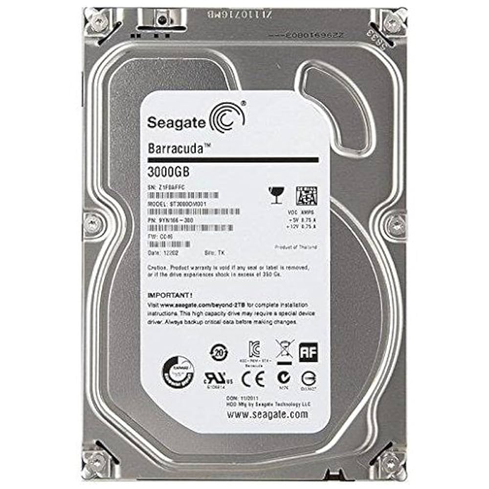 外付けハードディスク・ドライブ Seagate 4TB HDD ST4000DM000 Amazon.com: Seagate SATA 6Gb/s 3.5-Inch 4TB Desktop HDD