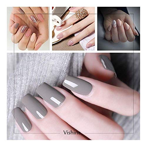 Vishine UV LED Nail Lamp Gel Nail Kit, Upgraded 40W Gel Nail Polish LED UV Light 6 Colors Gel Base Top Coat Professional Nail Art Tools Accessories - Thumbnail 2