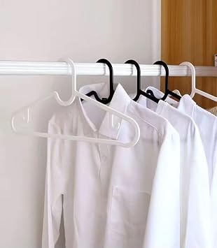 Jouis Hanger Closet Interior Clothes Hanger, Trousers, Shirts, Jackets, Skirt Hanger, Slim Plastic Hanger For Wardrobe (20 Pieces)