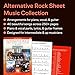 Alternative Rock Sheet Music Collection - 2nd Edition | Piano/Vocal/Guitar Songbook for Students and Performers |40 hits with lyrics chord symbols chord frames | PVG book for practice and performance