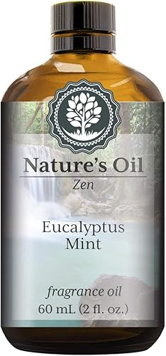 Aceite de fragancia Eucalyptus Mint (2 onzas) para difusores, fabricación de jabón, velas, loción, aromas para el hogar, espray de lino, bombas de