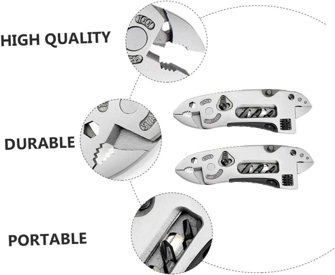 Multi-Tool Pliers Set Wire Cutters Survival Emergency Gear Portable Camping Wrench Tool for Outdoor Activities