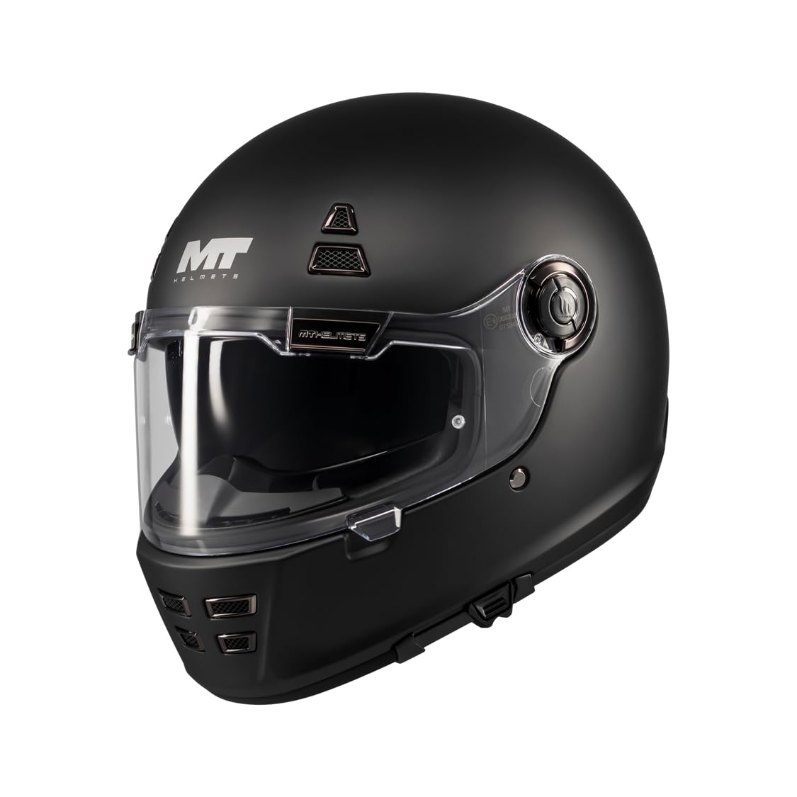 MT Helmets Jarama SV – Casco Moto Integral Retro con Visor Solar Retráctil Full Vision, Interior Lavable, Ventilación Avanzada y Calota HIRP | Homologado ECE 22.06 & DOT