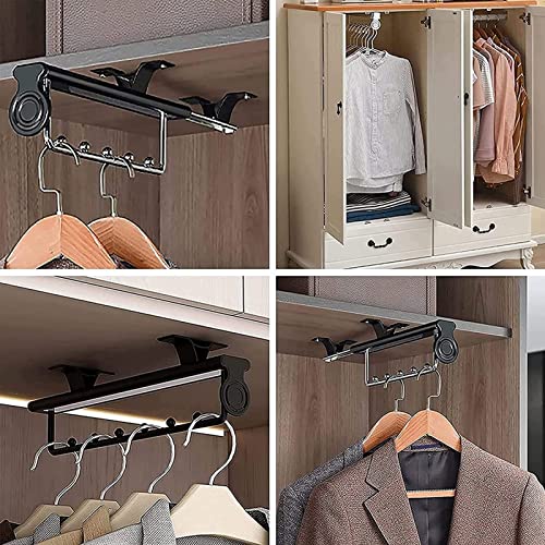 Tringle à cintres coulissante pour optimiser un dressing encombré - 8
