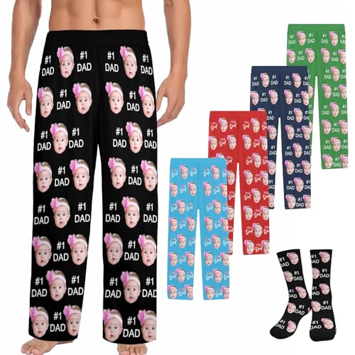 Custom Pajamas Pants Red Love Heart Custom Long Casual Sleepwear Pajama Trousers for Men Women