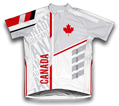 ScudoPro Canada Short Sleeve Cycling Jersey for Women - Size S White