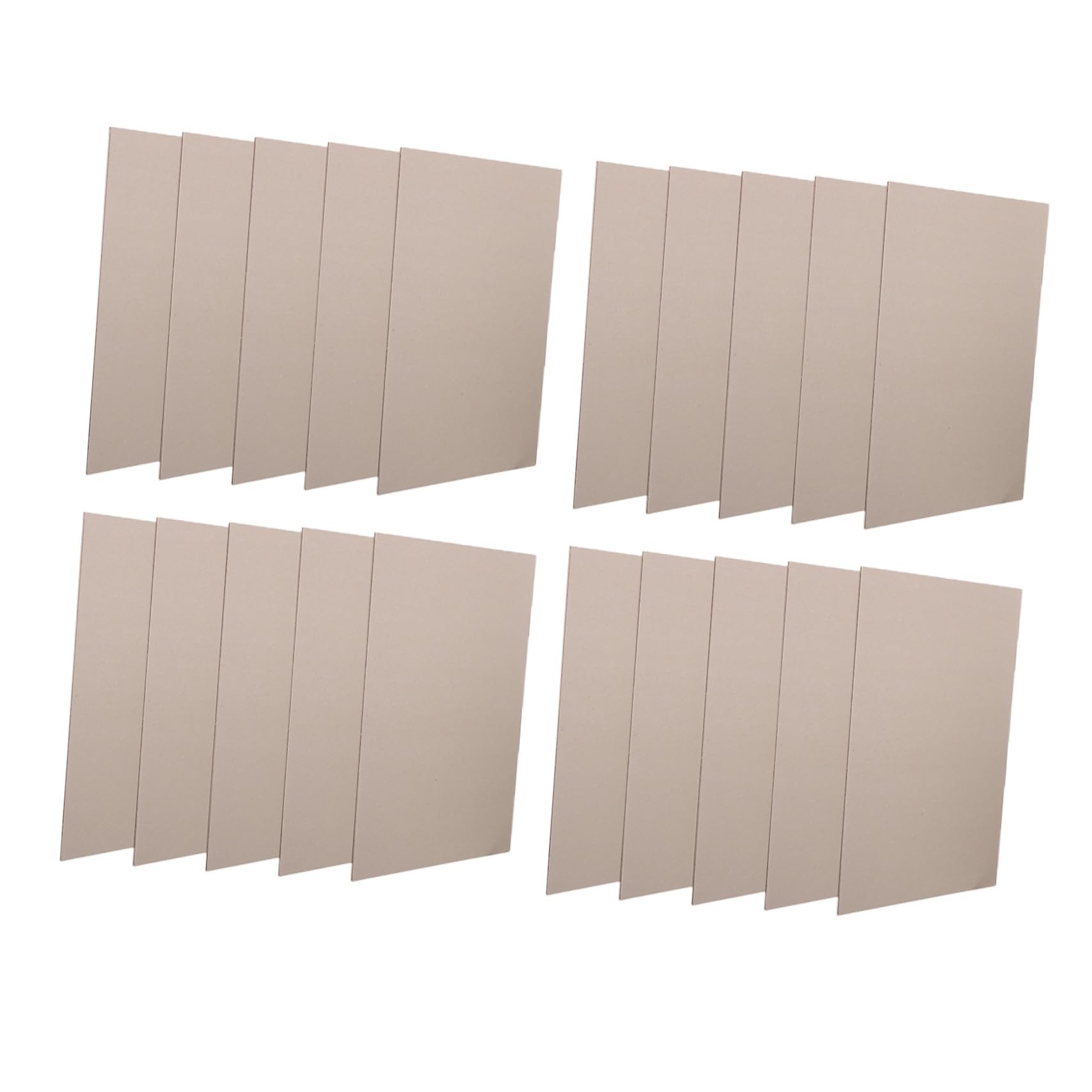 Papier Cartonné D'art Marron 20 Feuilles pour Bricolage