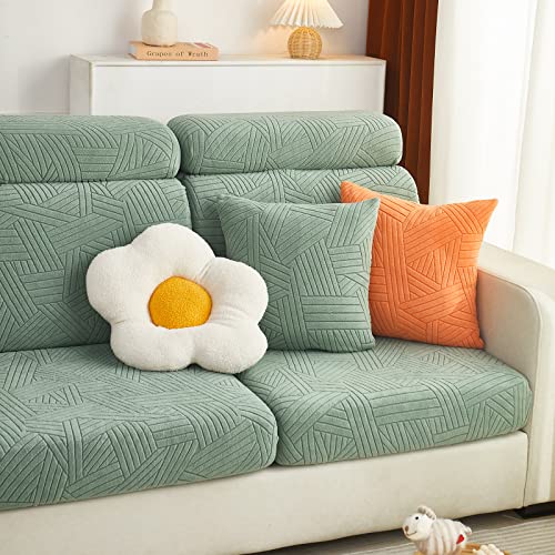 Foreate Sectional Couch Covers For Sectional Sofa L Shape - 3 Pieces Sofa Cushion Covers Furniture Protector Couch Slip Cover Machine Washable For Pets Kids Dogs (2 Seater + 1 Chaise, Sage Green) #TOP7
