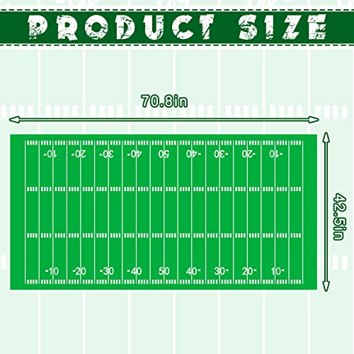 Kinlop 12 Pcs Football Tablecloth Touchdown Football Table Cover Disposable Football Table Runner Plastic Sports Party Decorations For Birthday Game Day Tailgate Football Party Supplies #TOP1