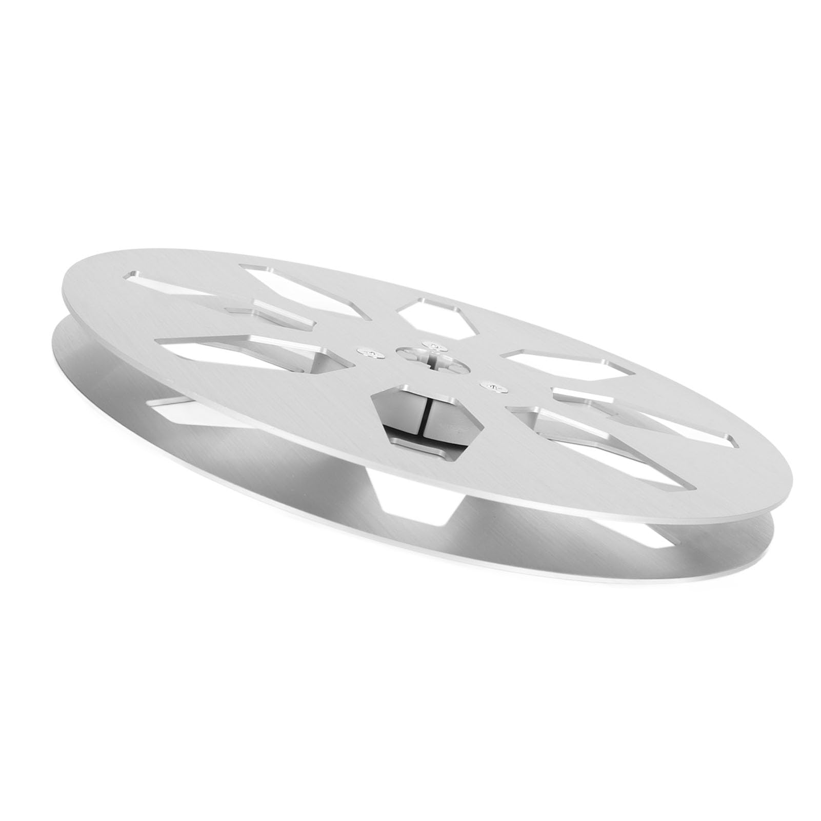 Naroote Bobine Vide en Aluminium de 7 Pouces, 1/4, pour Ruban Adhésif