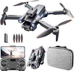 WEADFAX-E99-Pro-Drone-with-4K-Camera-WiFi-FPV-1080P-HD-Dual-Foldable-RC-Quadcopter-Altitude-Hold-Headless-Mode-Hight-Hold-Multicolor (AE7)