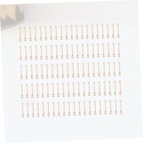 Miniatura 8 de EXCEART 200pcs Connectix Accesorios Metal Joyería Fabricación Suministros Herramientas de Joyería Pendientes Bar Enlaces Joyería Materiales de