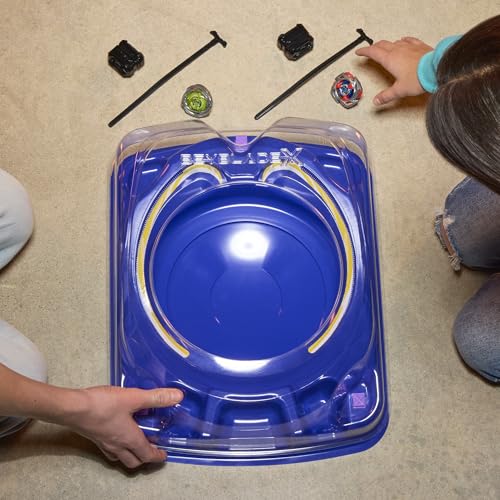 Beyblade X Drop Attack Battle Set with Beystadium Arena, 2 Takara Tomy Tops & Launchers, Impact Drake 9-60LR & Hover Wyvern 3-85N, Battling Game Toys, Ages 8+ - Image 6