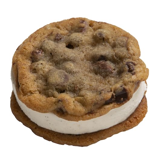 Villa Dolce Artisan Gelato Sandwiches 5.7 ounces, Pack of 18 (Vanilla Bean w/Chocolate Chip Cookies)