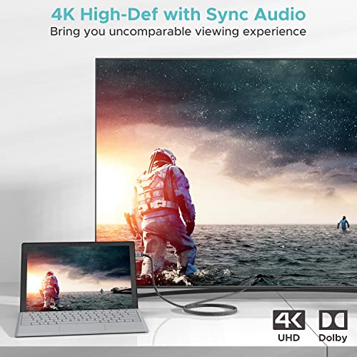 Warrky 4K Mini Displayport To Hdmi Cable And 4K Mini Displayport To Hdmi Adapter Bundle #TOP1