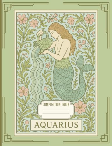 Zodiac Composition Notebook: Aquarius