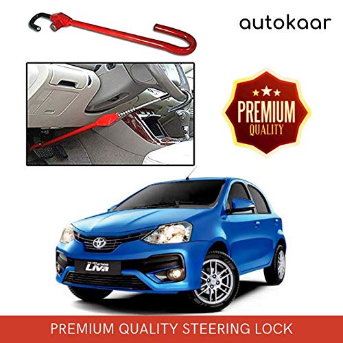 AUTOKAAR Heavy Duty Anti Theft CAR Steering Clutch Pedal Lock for ETIOS