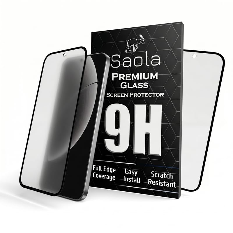 Image of Saola Anti-Glare Matte Screen Protector for realme gt 8 pro | Smooth Touch Finish, 9H Strength Glass, Full Coverage, Bubble-Free Installation Kit | Quick & Easy Application | Pack of 1