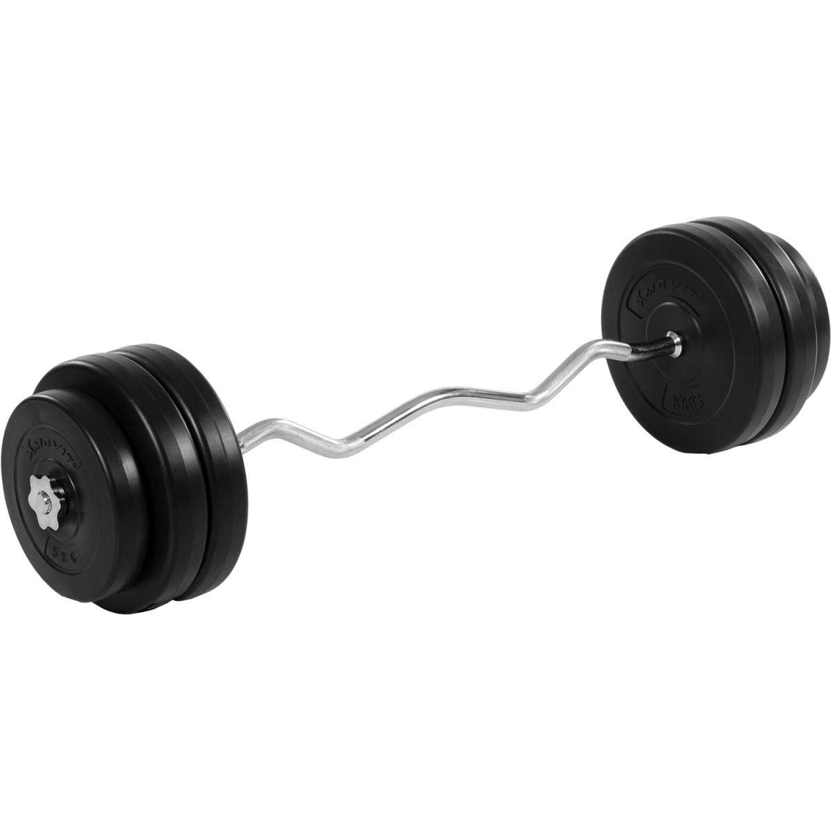 MOVIT SZ Curlset 23,5kg 35kg oder 55kg, Hantelset 65kg oder 95kg, mit Sternverschlüssen + Gewichtsscheiben