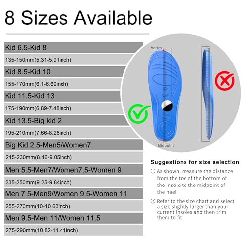 Image of RFUNGUANGO Airtag Shoe Insoles, Blue (Men 9.5‑11 /Women 11.5) | Airtag Hidden Insoles, Tracker Devise Case, Comfortable Insoles (10.8‑11.5 IN Trimmable Insoles)