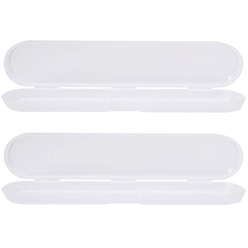 Caja de termómetro digital de plástico, caja de almacenamiento de termómetro para adultos, 5.7 x 1.2 x 0.6 in (color transparente)