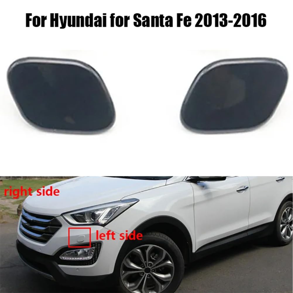 Set mit 2 Scheinwerfer-Waschdüsenabdeckungen für for hyundai Santa Fe 2013-2016 links und rechts OEM Kunststoff Ersatz
