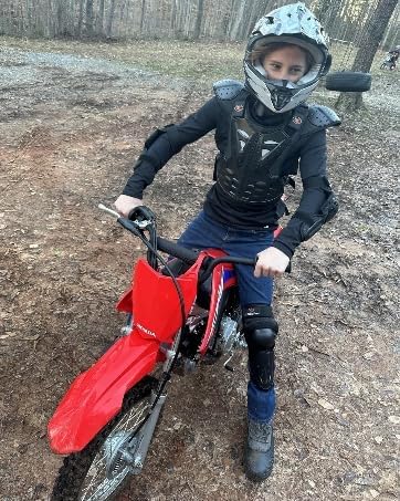Miniatura 5 de Equipo de Bicicleta de Tierra para Niños Protector de Pecho Motocross, Traje de Armadura de Motocicleta Juvenil con Protector de Rodilla y Espinilla
