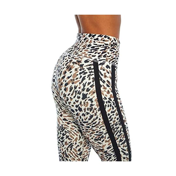 Jessica Simpson Sportswear Women's Toni High Rise Legging, White Animal Texture, Large