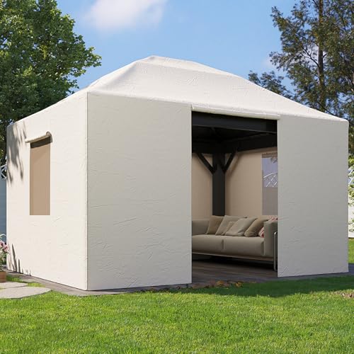 Aoxun 12' x 16' Universal Winter Cover for Hardtop Gazebos,Outdoor