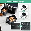 Aazon.co: Silicone Air Fryer Liners Square, Reusable Airfryer Basket - View #8