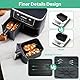 Alyvisun 2 Stück Airfryer Silikon Basket Wiederverwendbar Backform Air Fryer Silikonformen Rechteckig Einsatz Heissluftfritteuse Zubehör Mold, Silicone, Schwarz