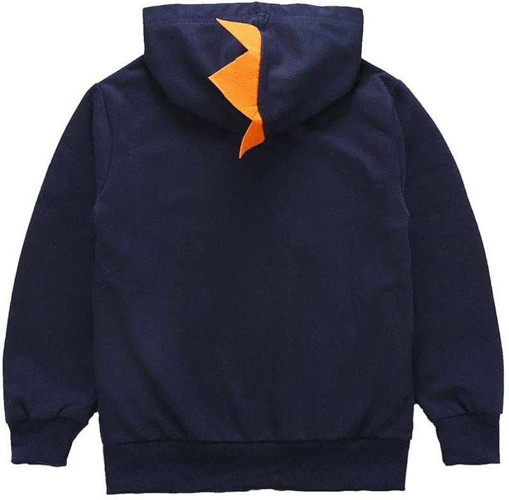 TEDD Sudaderas con Capucha Niño Cremallera Algodón Dinosaurio Lindo Animales Hoodie para Niños 1-10 años