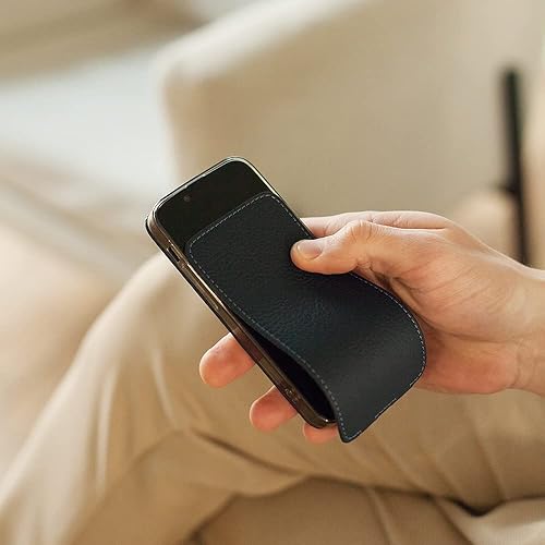 Miniatura 7 de Marcel Robert - Funda tipo cartera de piel prémium para iPhone 14 Pro Max - Funda plegable e imantada - Fabricado en Francia - Azul