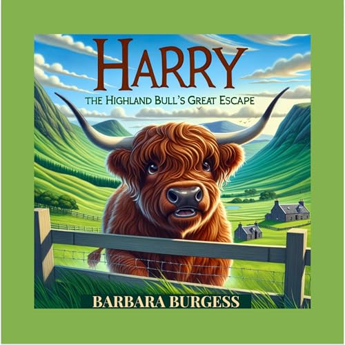 Harry the Highland Bull’s Great Escape Audiolibro Por Barbara Burgess arte de portada