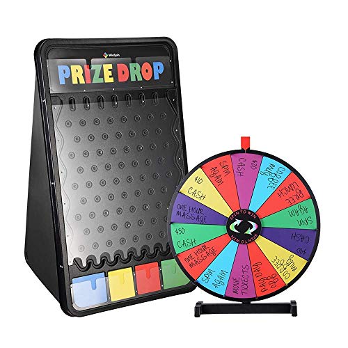 Winspin 41"X25" Large Prize Drop Board Game And 24" Tabletop Spinning Prize Wheel Bundle #TOP9