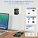 Universal Travel Adapter Worldwide, GaN Fast Charging with PD 3.0 USB-C & USB-A Quick Charge Ports, All-in-One International Power Plug Adapter Converter AC Wall Charger for Europe USA UK AUS Black