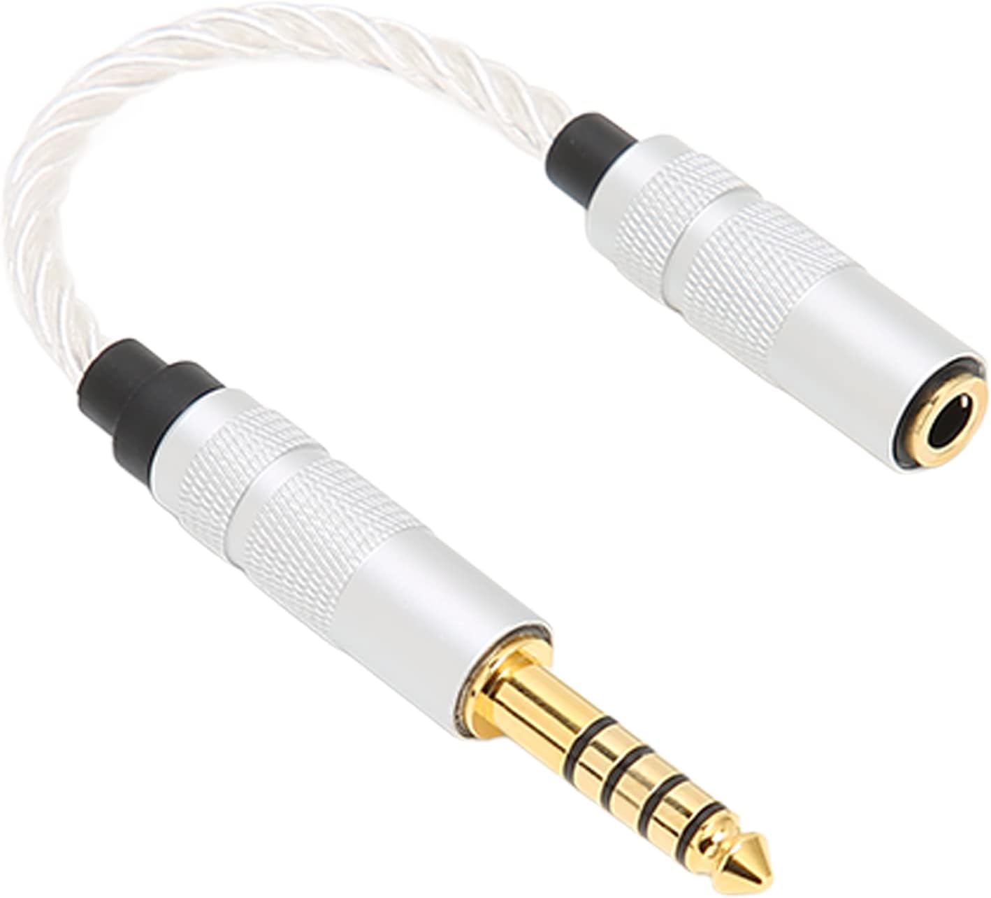 Cable Adaptador Macho Balanceado de 4,4 Mm a Hembra Balanceado de 3,5